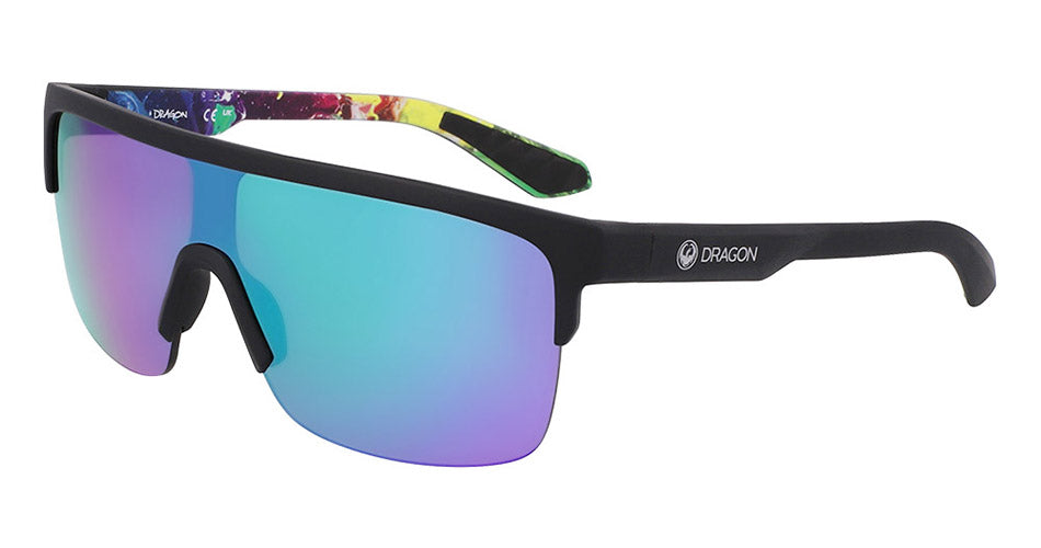 SLOTTED - Matte Black/Multi with Lumalens Green Ionized Lens