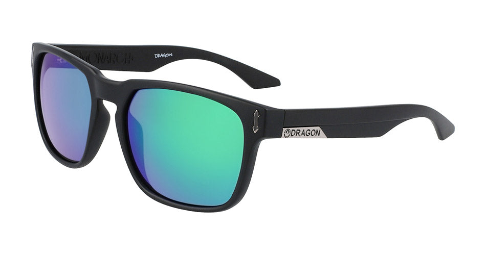 MONARCH - Matte Black with Lumalens Green Ionized Lens