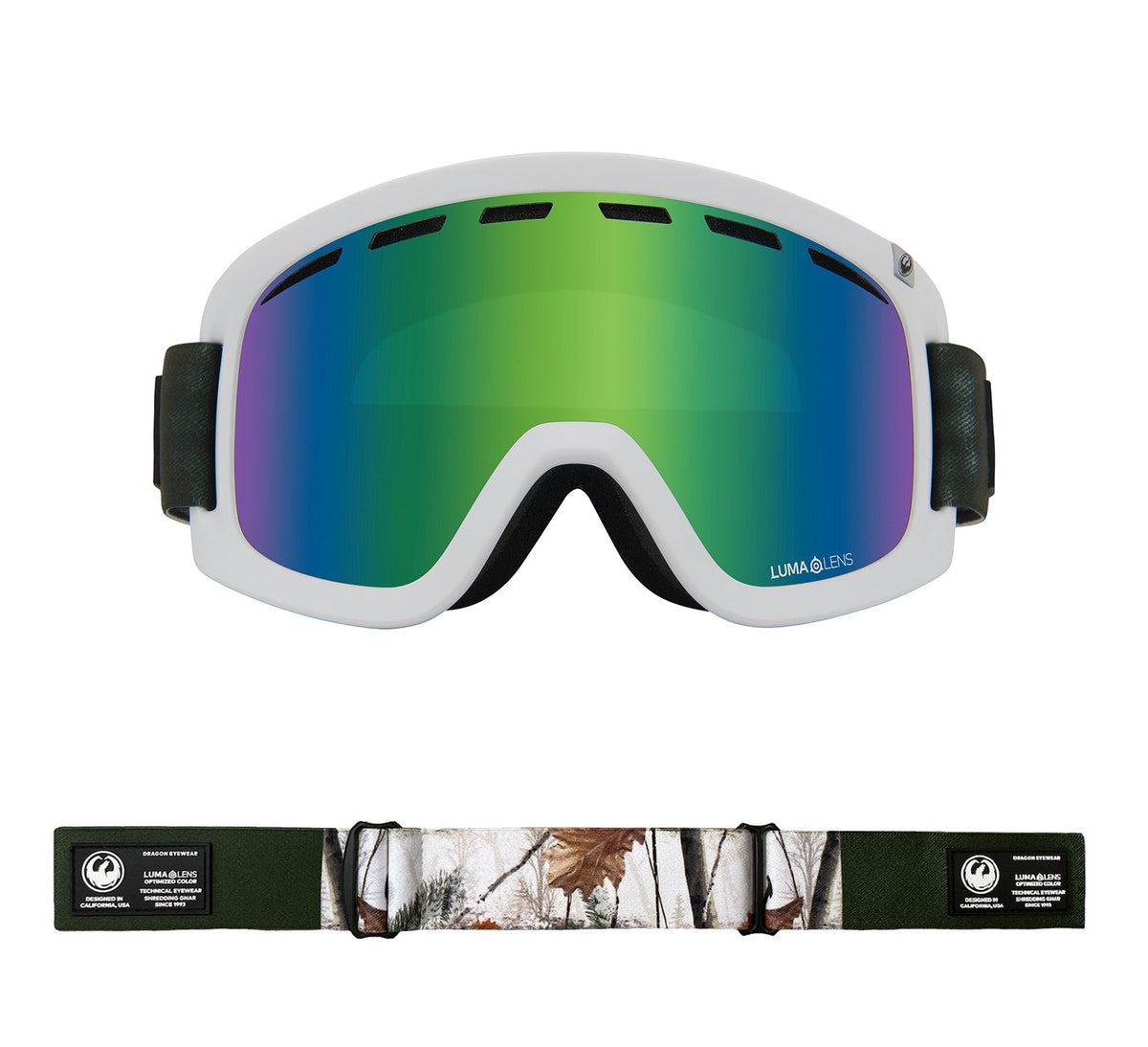 D1 OTG - Alpine Camo with Lumalens Green Ionized & Lumalens Amber Lens