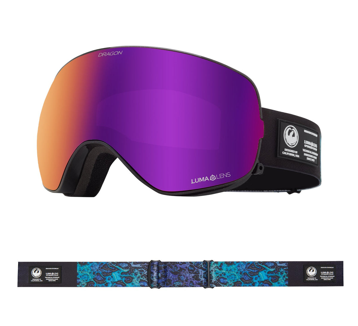 X2S - Black Pearl with Lumalens Purple Ionized &amp; Lumalens Amber Lens