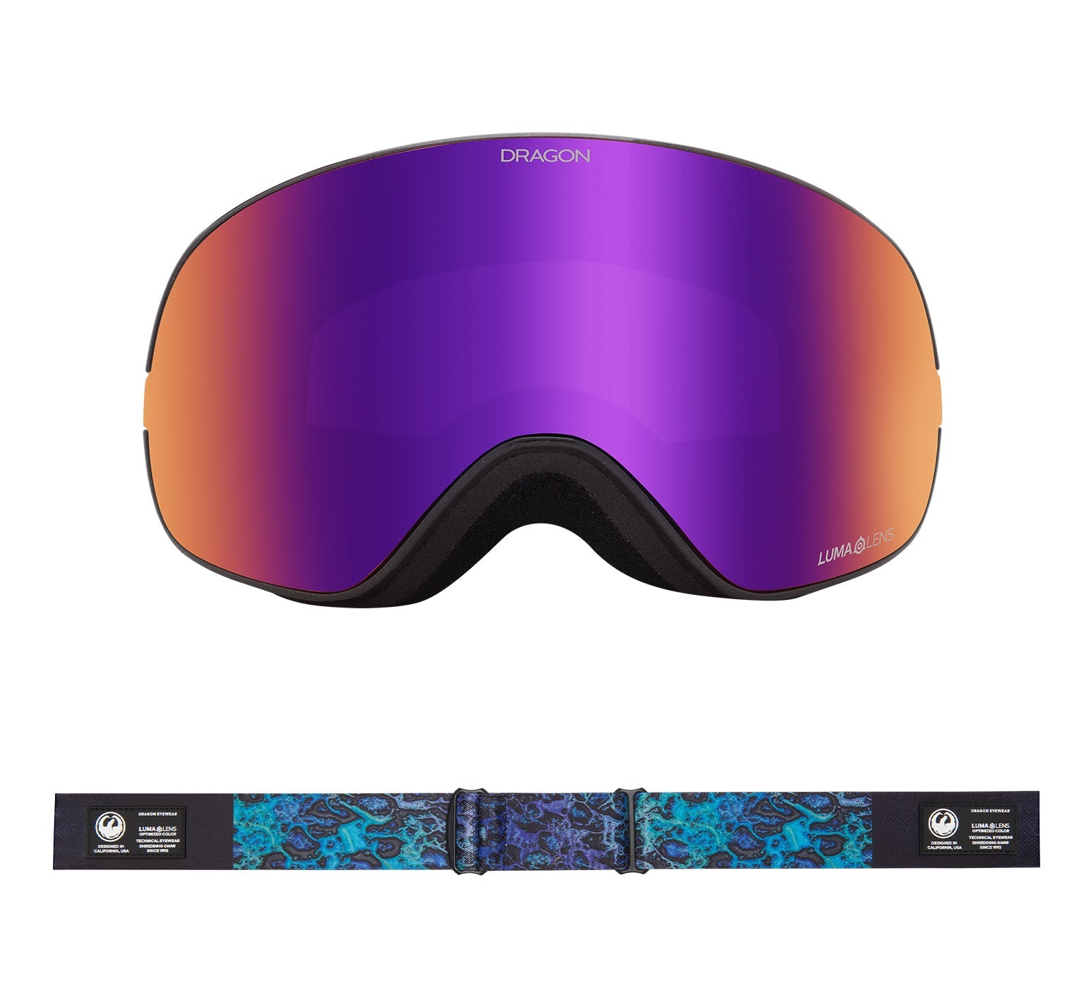 X2s - Black Pearl with Lumalens Purple Ionized & Lumalens Amber Lens