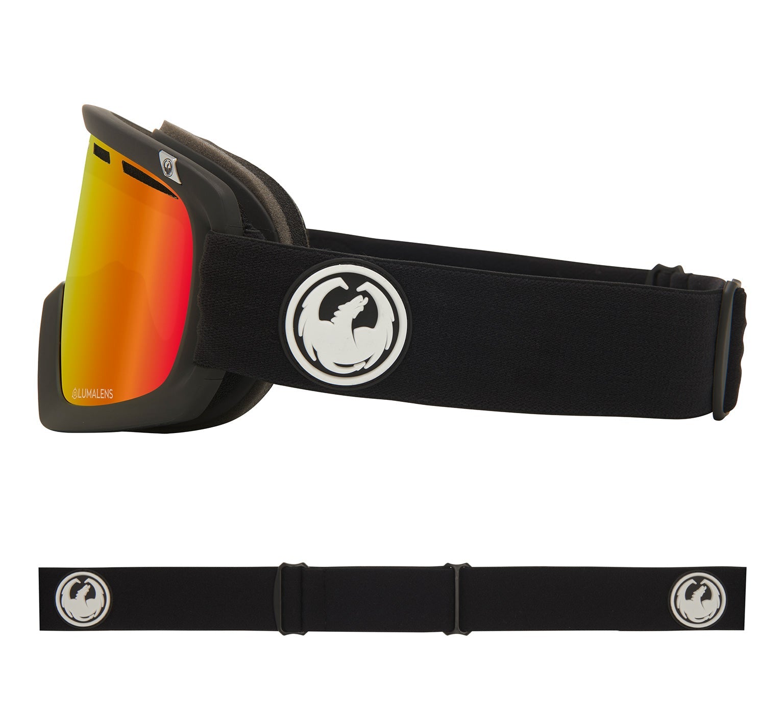 D1 OTG - Black with Lumalens Red Ionized & Lumalens Rose Lens