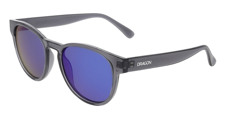 DRS1005 - Shiny Crystal Grey with Blue Mirror Lens