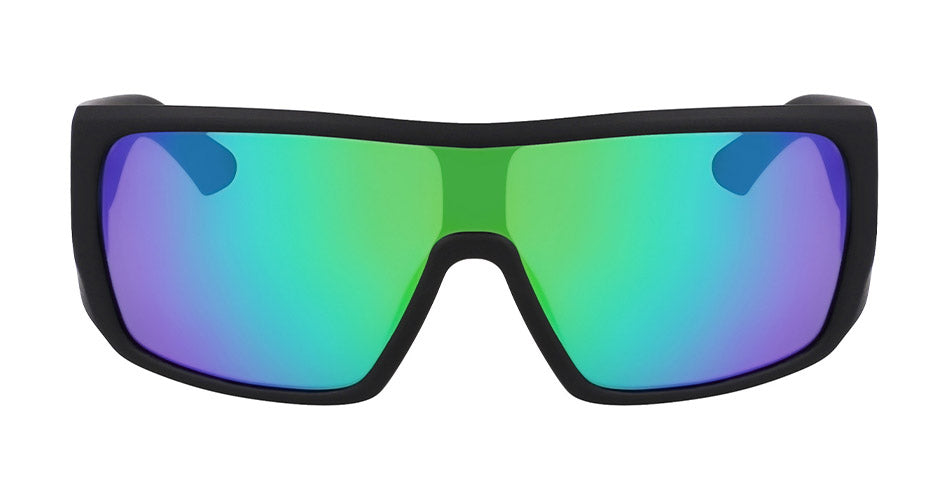 ROCKER - Matte Black with Polarized Lumalens Green Ionized Lens