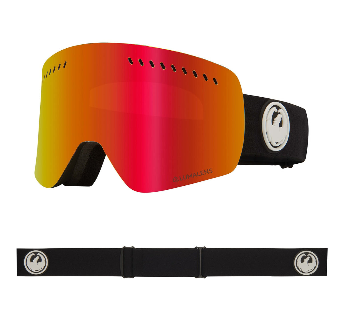 NFXS - Black with Lumalens Red Ionized &amp; Lumalens Rose Lens