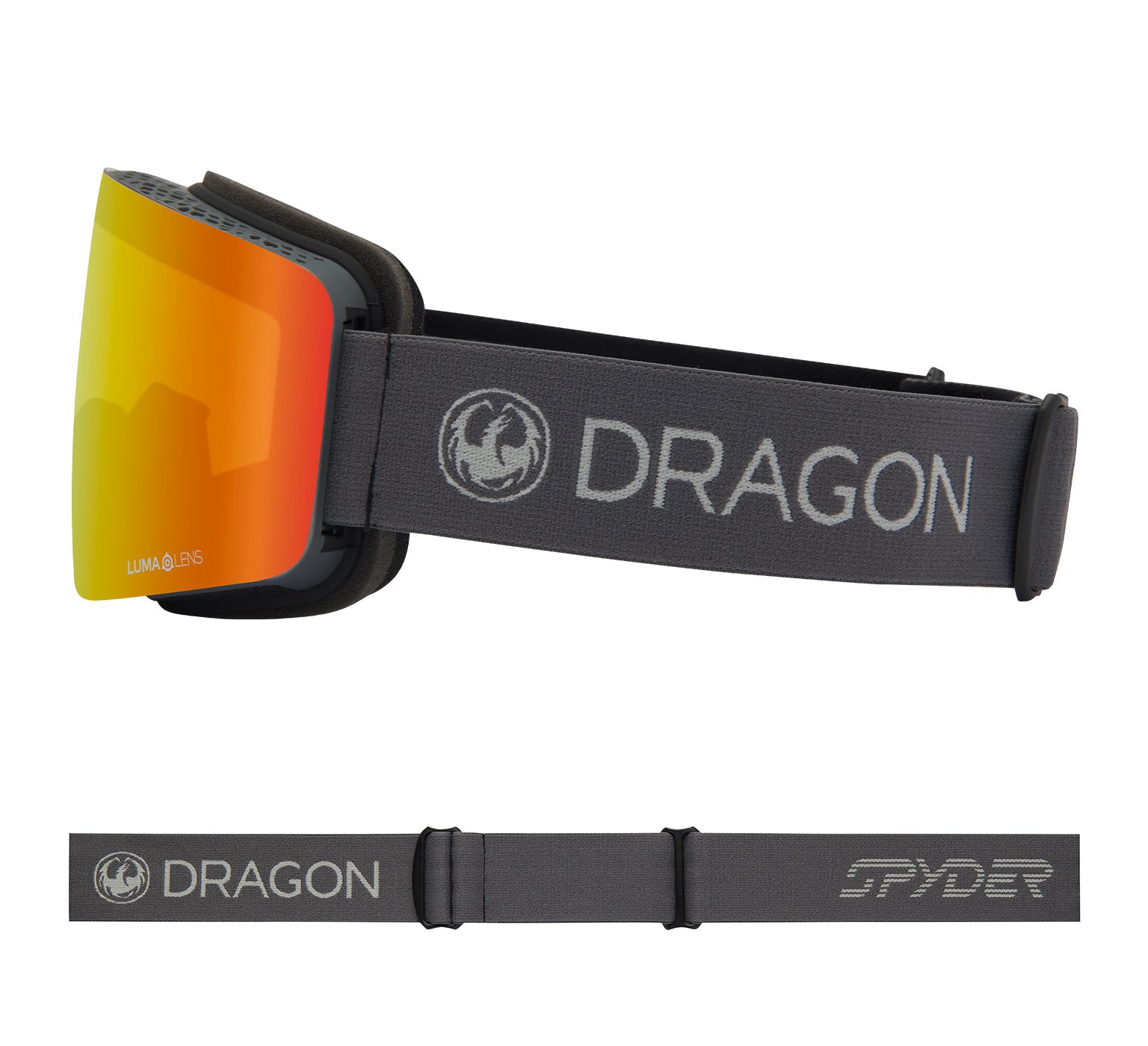 R1 OTG - Polar Grey Spyder Collab with Lumalens Red Ionized & Lumalens Light Rose Lens