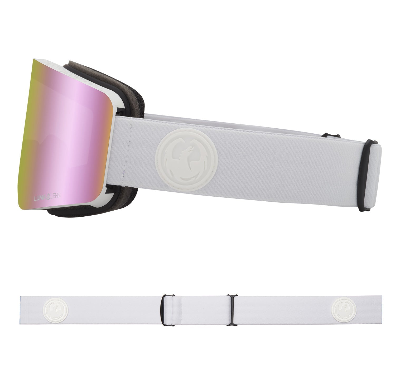 R1 OTG - Whiteout with Lumalens Pink Ionized & Lumalens Dark Smoke Lens