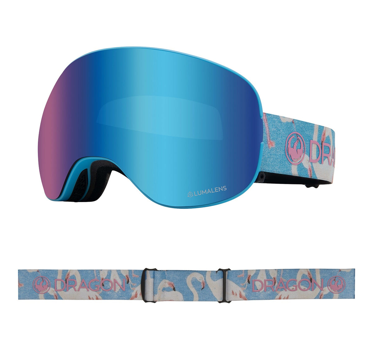 X2 - Flamingos with Lumalens Blue Ionized &amp; Lumalens Amber Lens