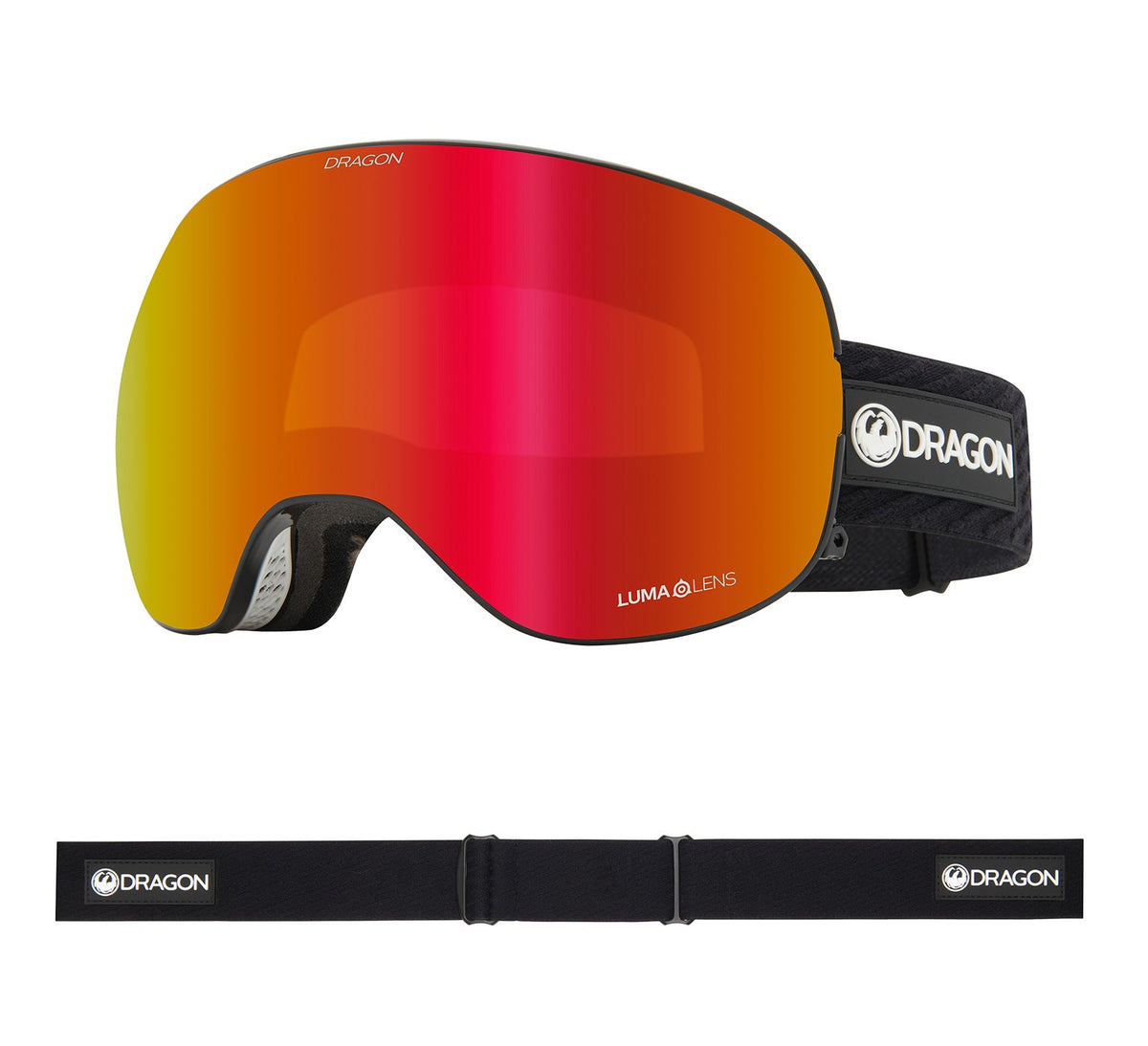 X2 - Icon Red with Lumalens Red Ionized &amp; Lumalens Light Rose Lens